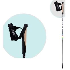 Bâton Marche Nordique Exel Lappi Alis Cork Noir - Fitshop