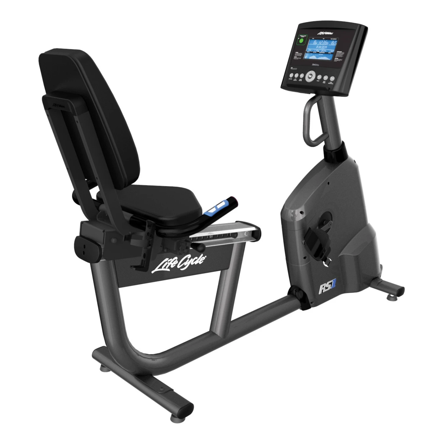 Vélo Semi-allongé Life Fitness RS1 Go - Fitshop 1 Vélo Semi-allongé Life Fitness RS1 Go - Fitshop