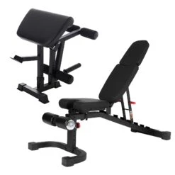 Banc De Musculation Taurus B990 Avec Pupitre à Biceps Et Leg Extension - Fitshop